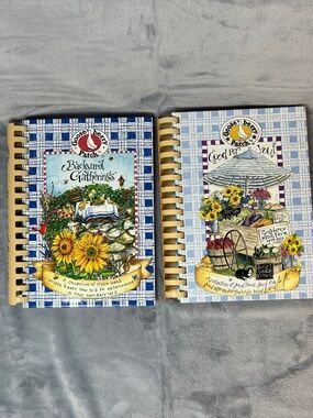 Vintage Gooseberry Patch Cookbook Lot of 2 Country Cottagecore Recipes